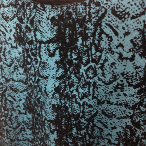 NWOT CALVIN KLEIN Teal with Black Velvet sleeveless special event dress - Picture 5 of 5